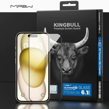 Cường lực MiPow Kingbull HD Premium SILK iPhone 14, 15 Series