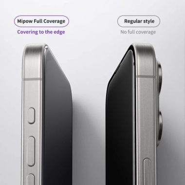 Cường lực chống nhìn trộm Mipow Kingbull iPhone 16 Pro Max HD Anti-Spy Premium Silk