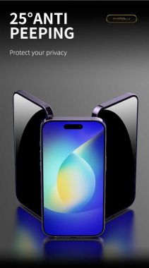 Cường lực chống nhìn trộm MiPow Kingbull Anti-Spy Premium HD iPhone 14, 15 Series